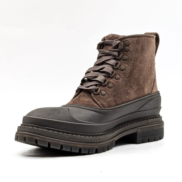 Bogs Men Freedom Lace Tall Waterproof Brown Leather Winter Snow Boots size 9.5 - Picture 3 of 11